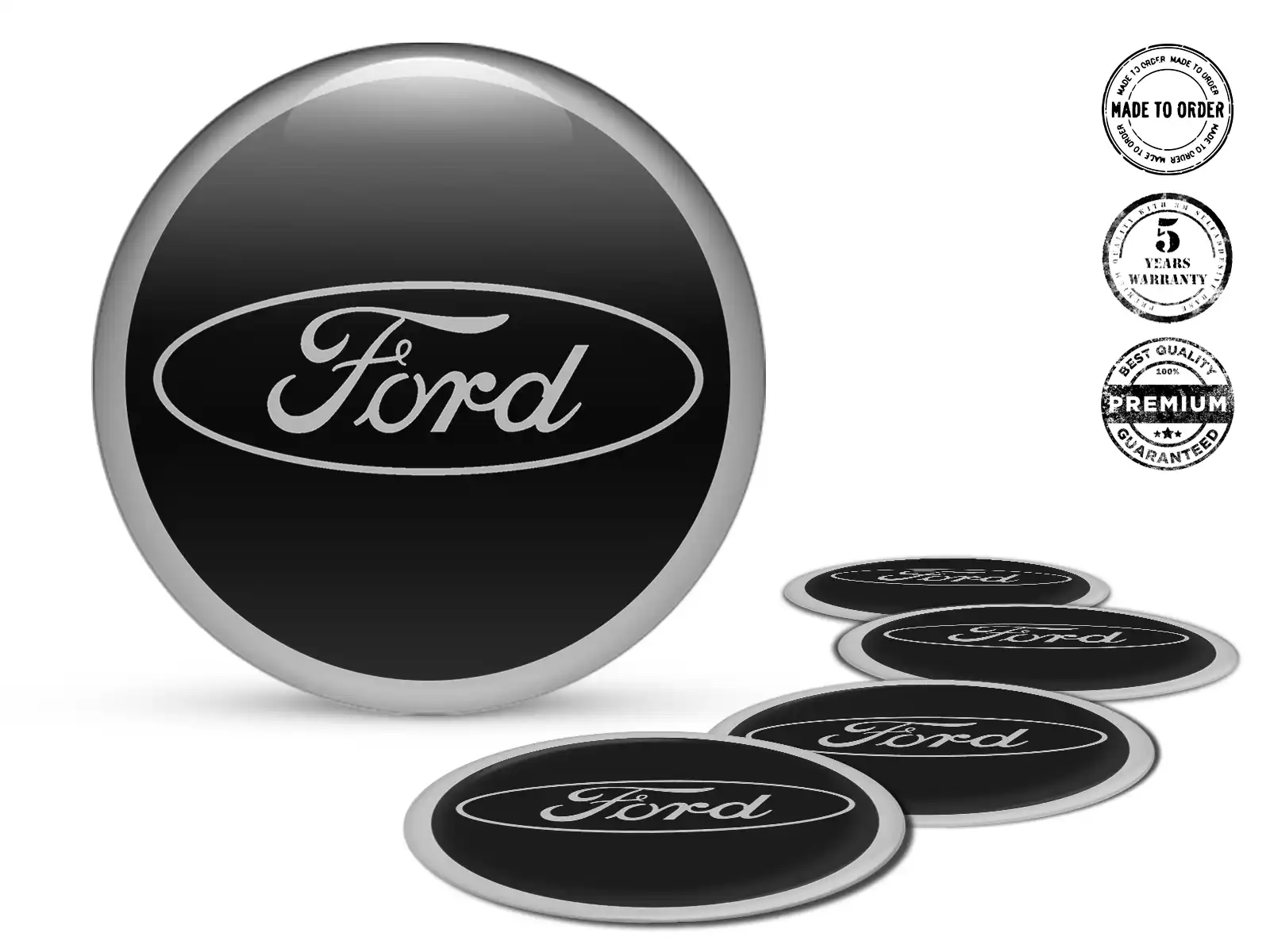 Ford Radembleme Stil Silikon-Dome-Sticker